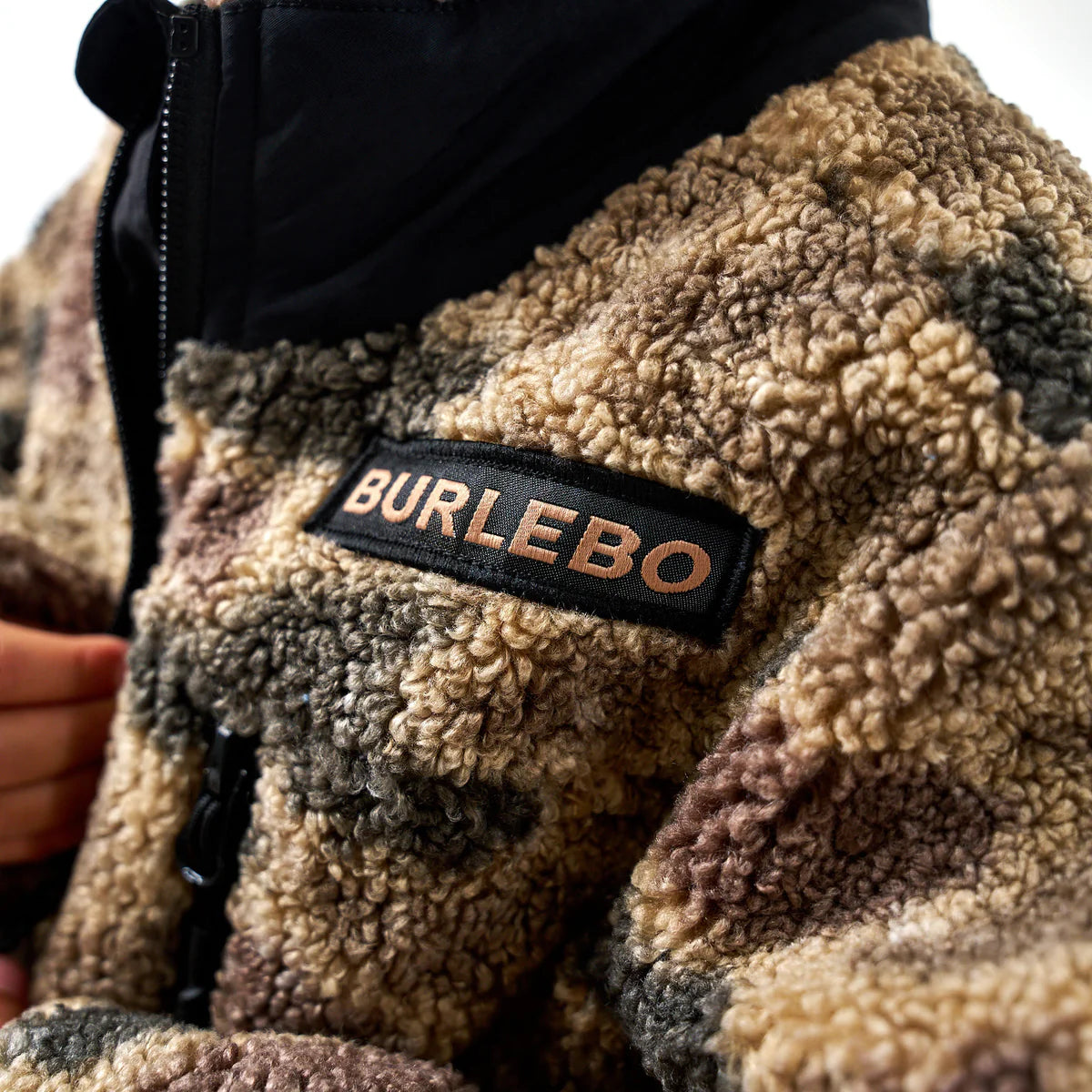 Burlebo Youth Full-Zip Sherpa Jacket - Rocky Mountain Camo
