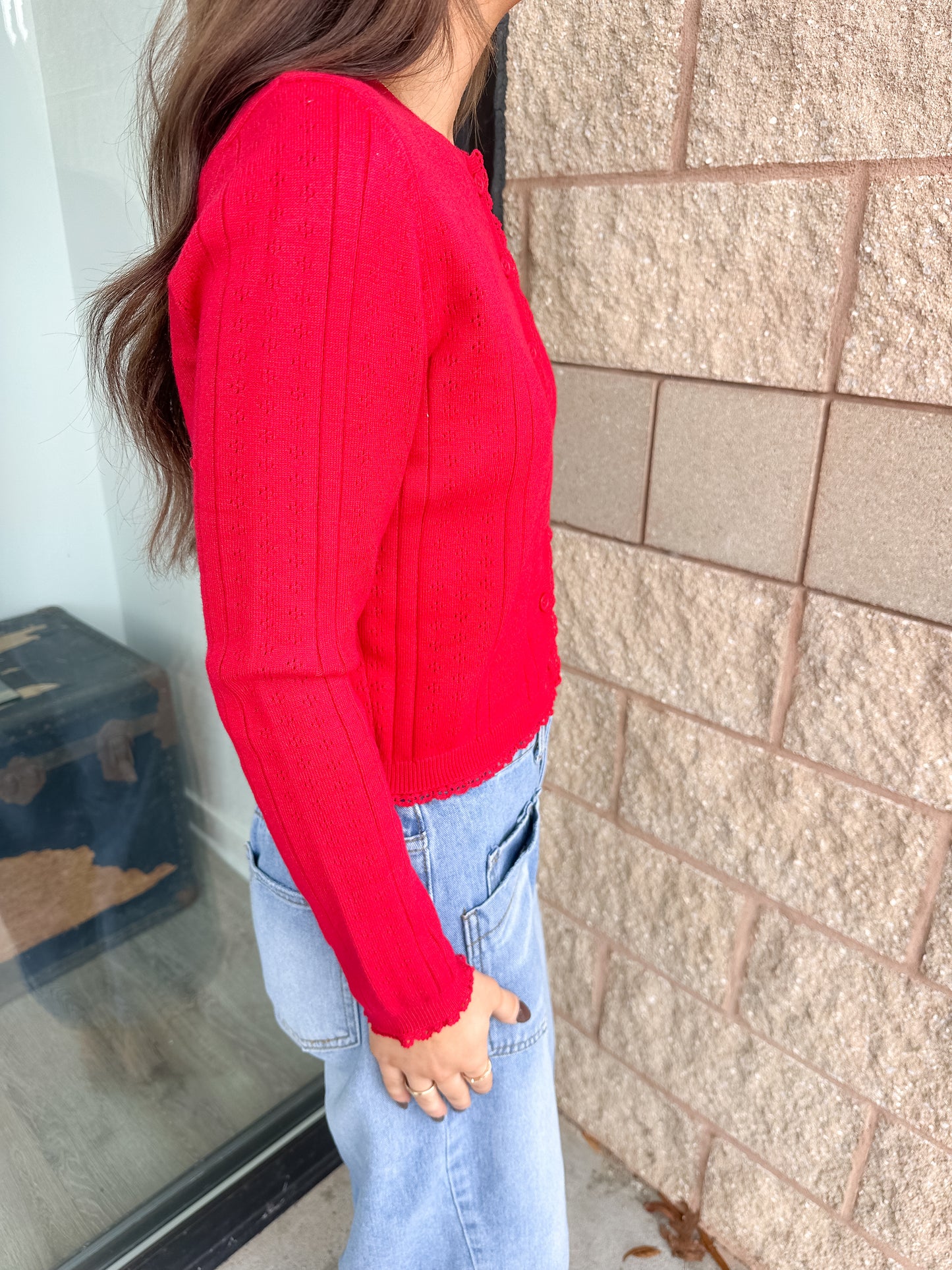 Ruby Red Cardigan