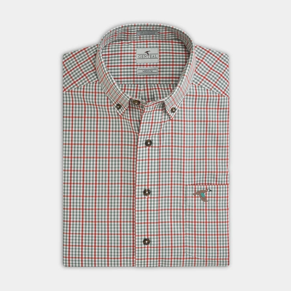 Genteal F26 Henderson Cotton Sport Shirt - Orchard