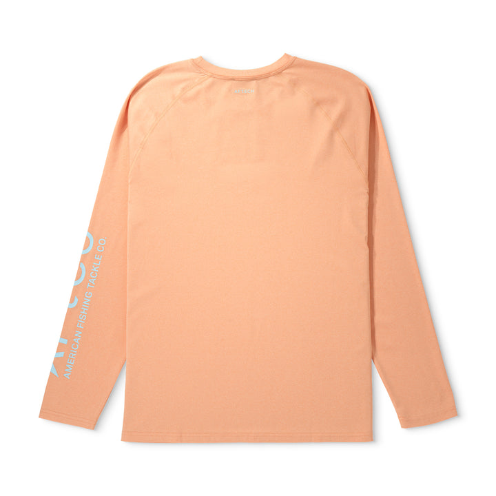 Aftco Men’s Samurai L/S Tee - Coral Sands Heather