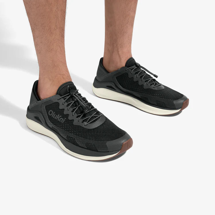 Olukai Men’s ‘Ahi Performance Marine Shoe - Black|Black