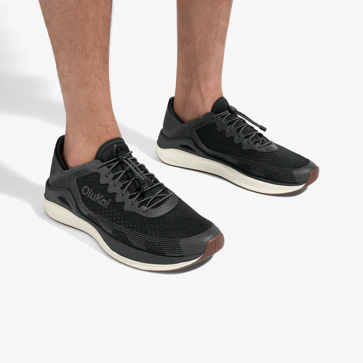 Olukai Men’s ‘Ahi Performance Marine Shoe - Black|Black