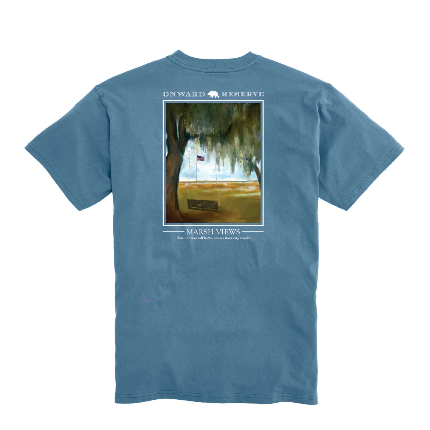 Onward Reserve Marsh View S/S Pocket T-Shirt - Captain Blue