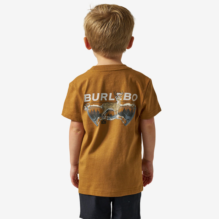 Burlebo Youth S/S T-Shirt - Bow Hunter - Light Brown