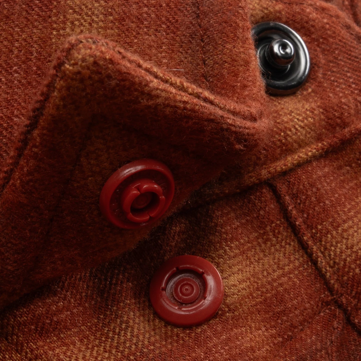 Poncho Men’s “The Pitstop” Regular Performance Flannel - Orange/Maroon/Peach