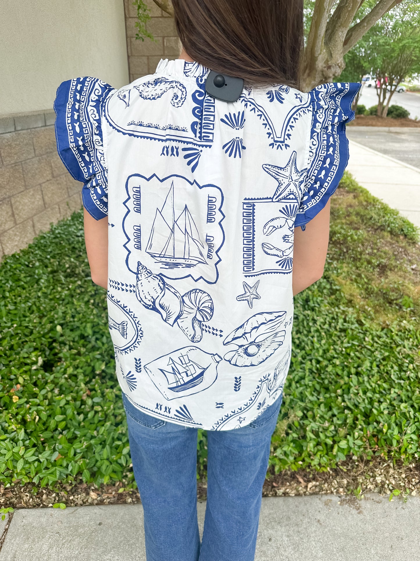 Seaside Ruffle Top