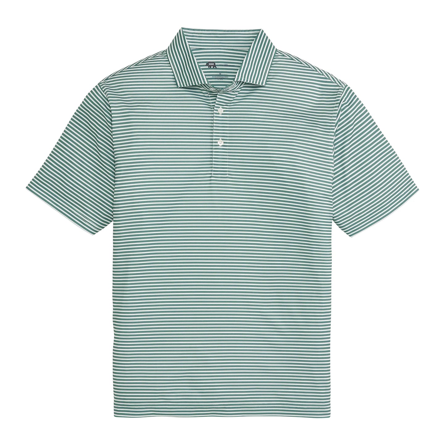 Onward Reserve Guide Stripe Performance Pique Polo - Mallard