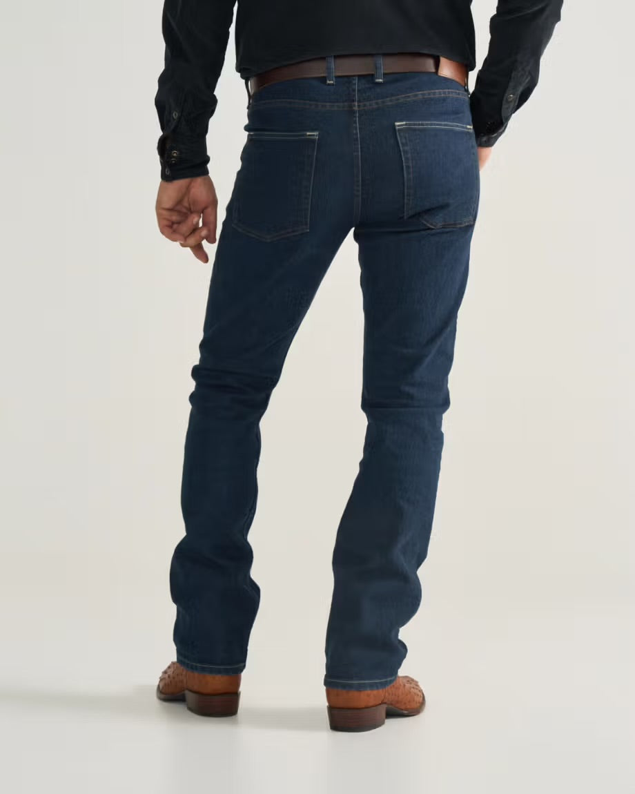 Tecovas Men’s Slim Straight Stretch Denim Jean - Dark Indigo
