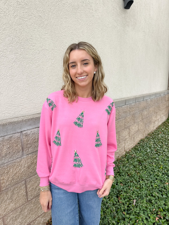 MS Sarah Sweatshirt - Green Trees