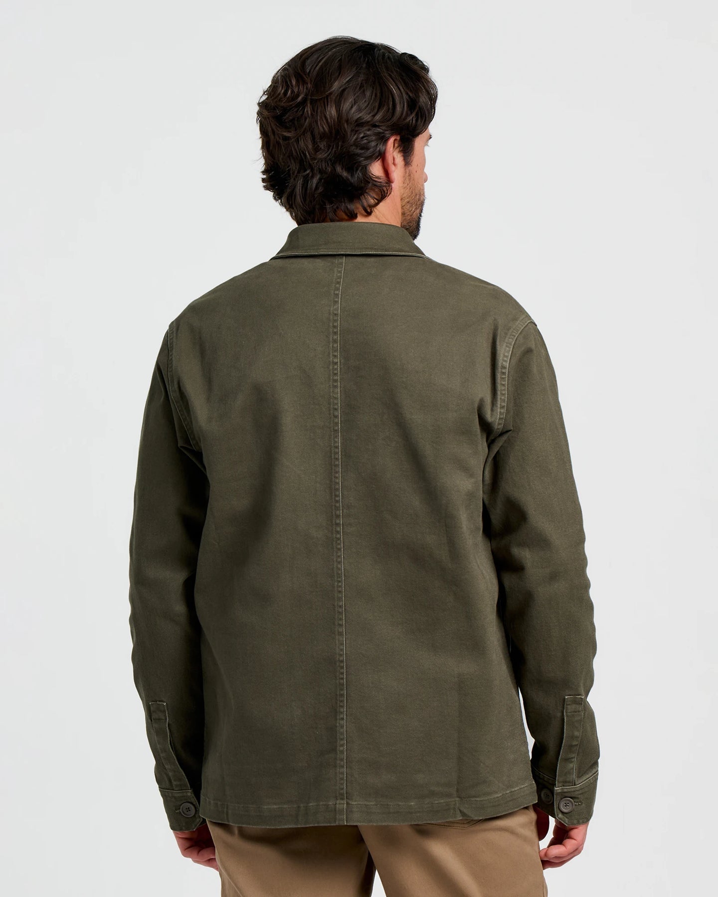 FreeFly Men’s Folly Twill Chore Coat - Dark Forest