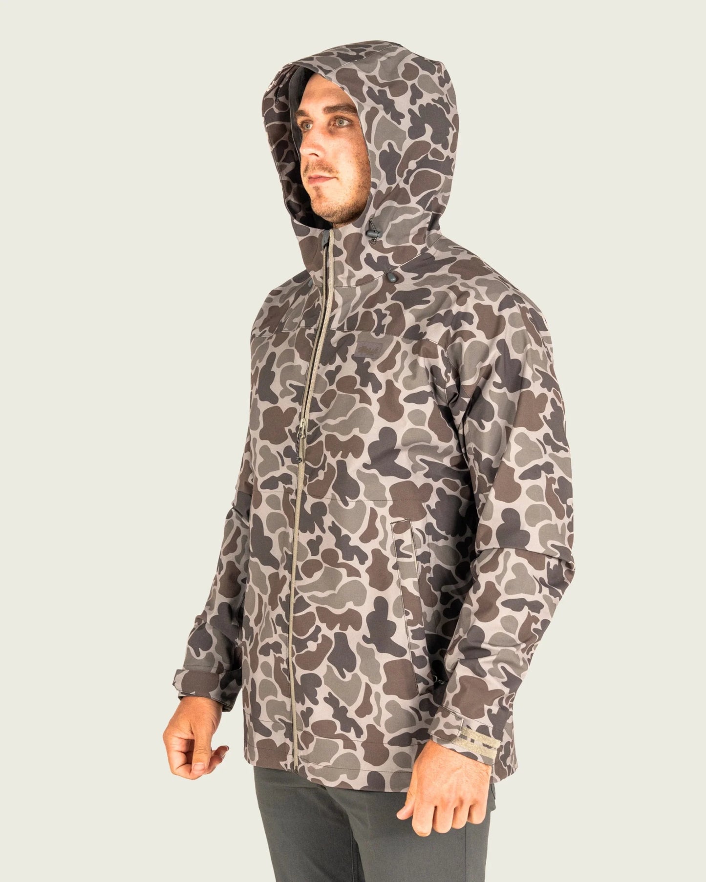 Marsh Wear Men’s Cumberland Rain Jacket - Dark Green Mallard Camo