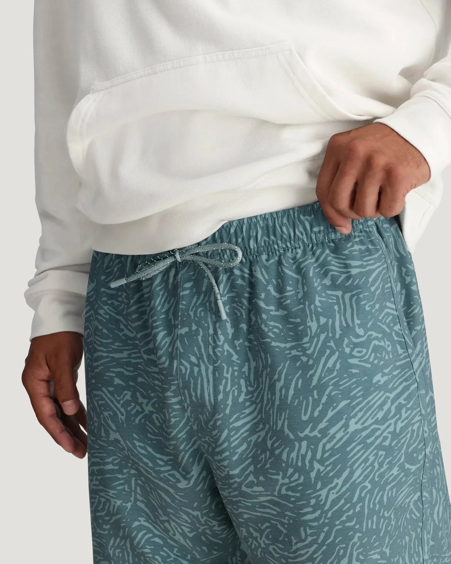 Free Fly Men’s Reverb Short - Tidal Flow Print Stormy Sea