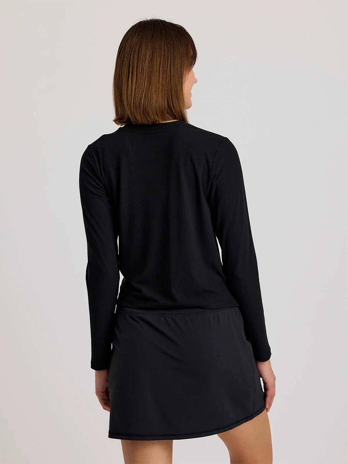 Free Fly Women’s Ribbed Bamboo Long Sleeve - Black