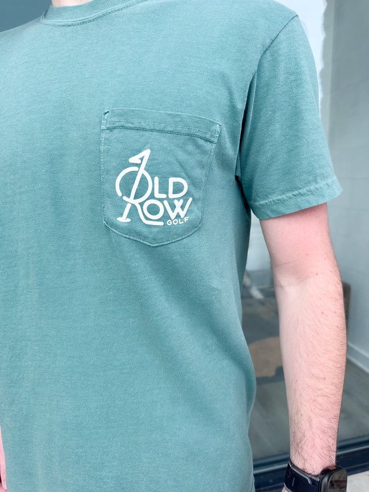 Old Row The Ty Legend S/S Pocket T-Shirt - Light Green
