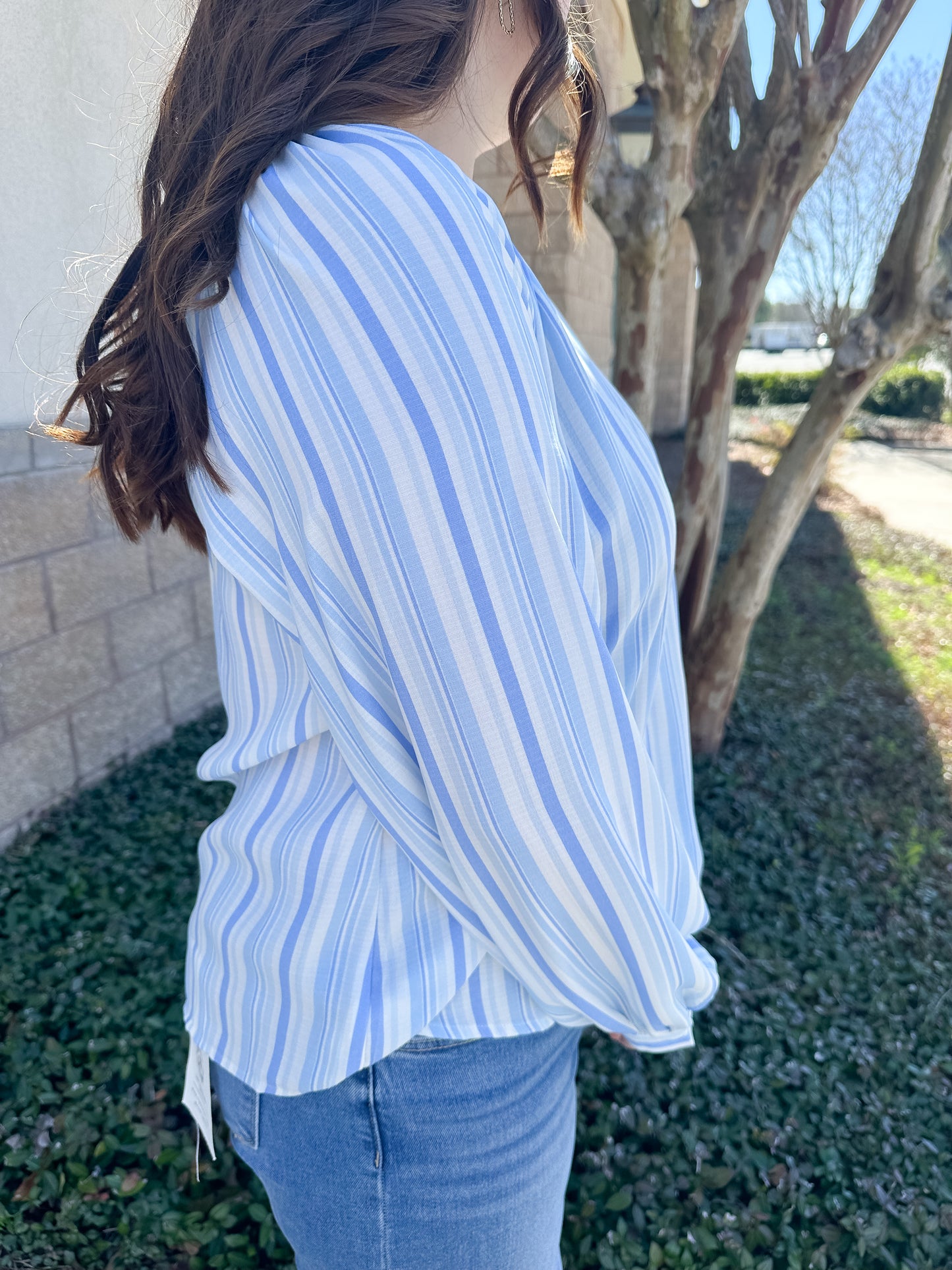 Scarlette Top - Harbor Lines Blue