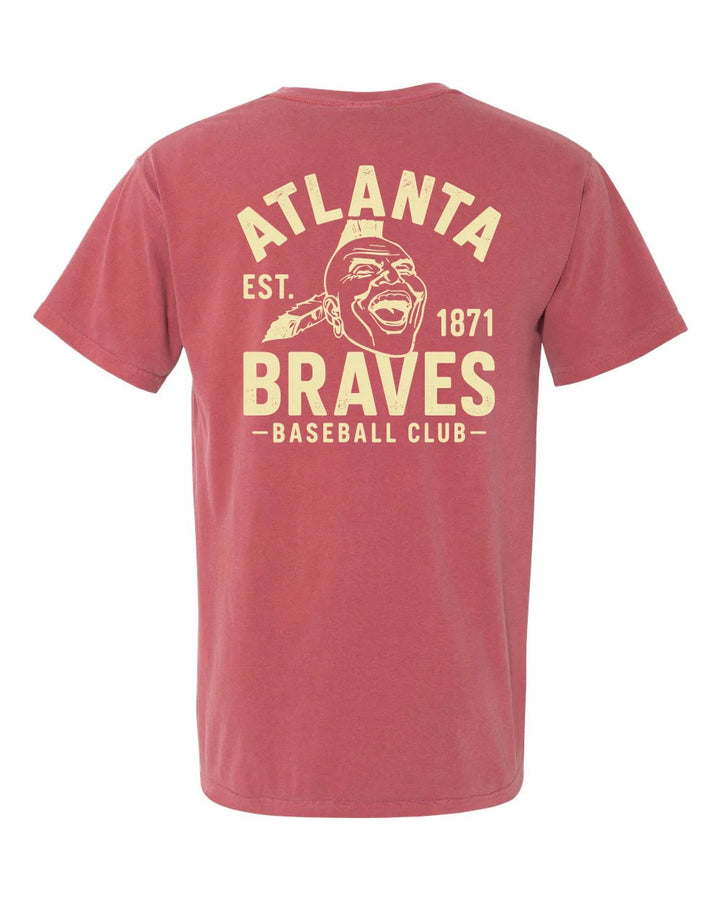 CB Braves Baseball Club Pocket T-Shirt - Brick