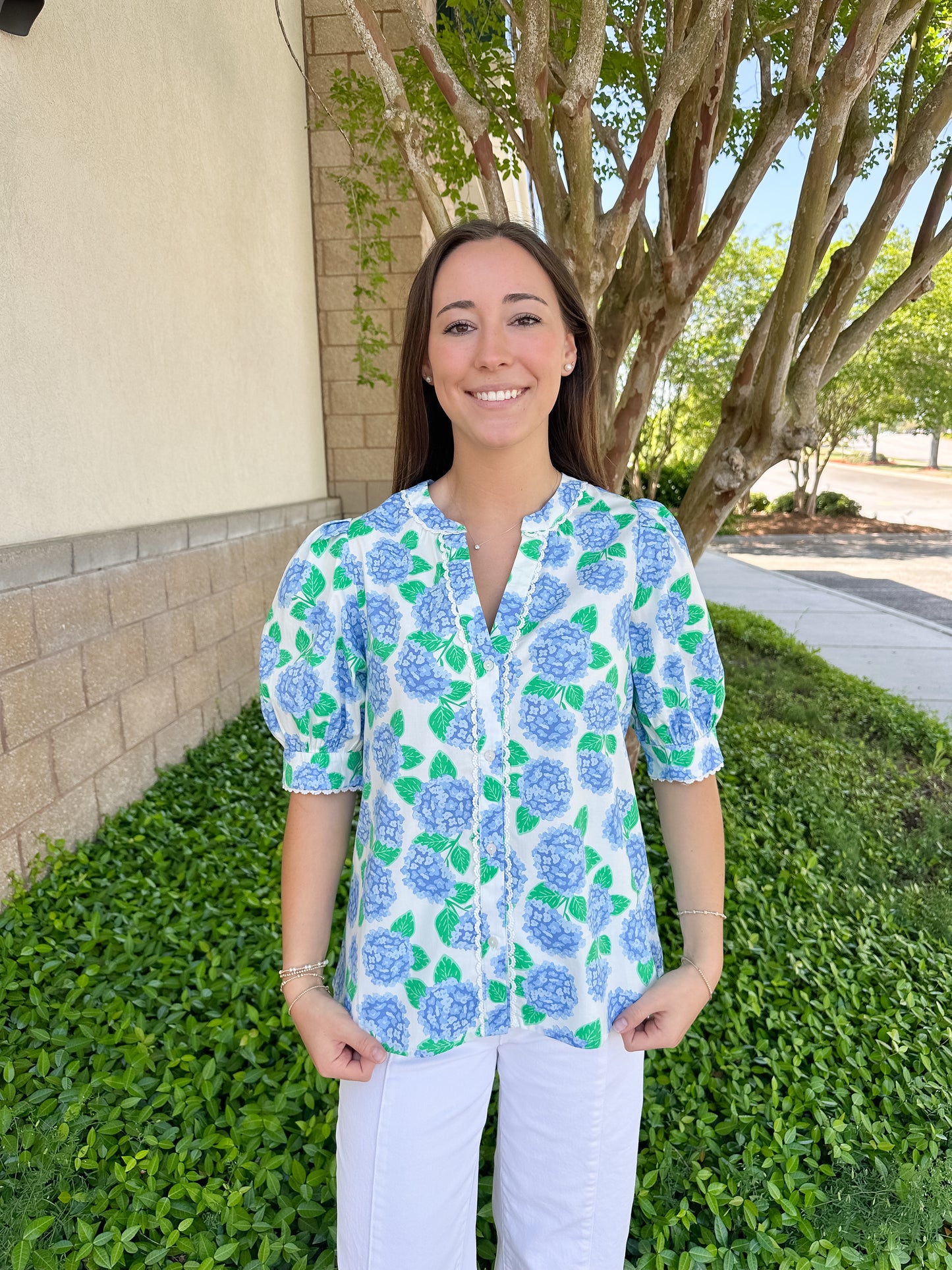 Elaine Top - Summerfair Blue