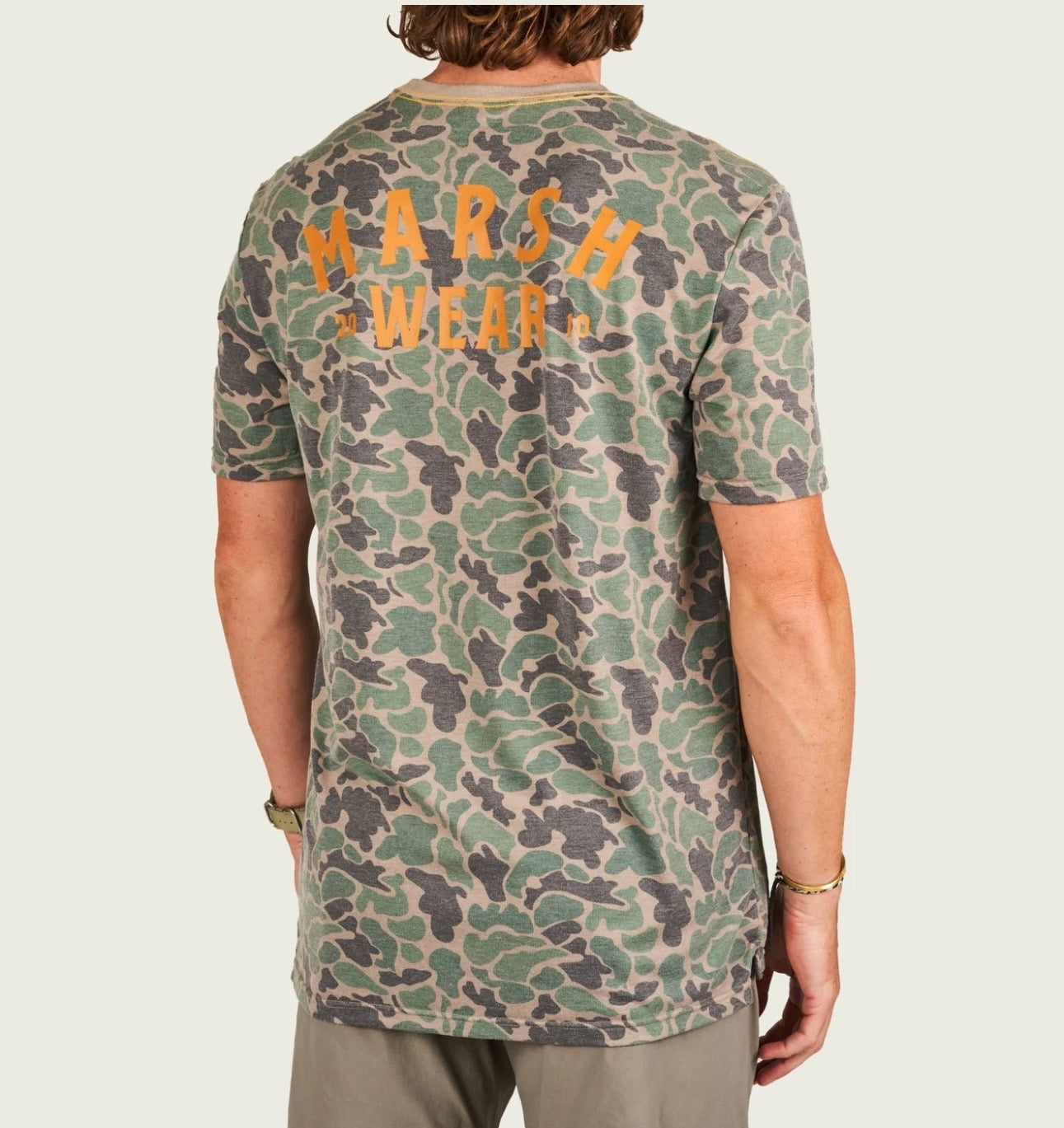 Marsh Wear Men’s Stackhouse Hagood S/S T-Shirt - Green Camo