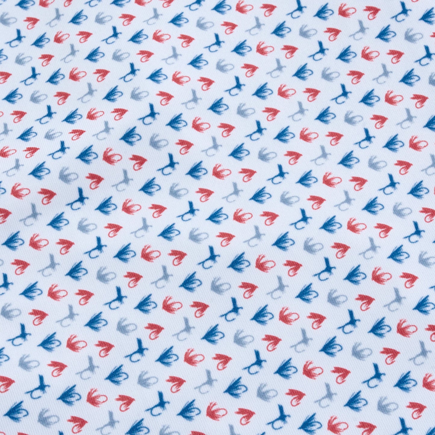 Genteal Spring ‘25 Printed Performance Polo - Clay Flys