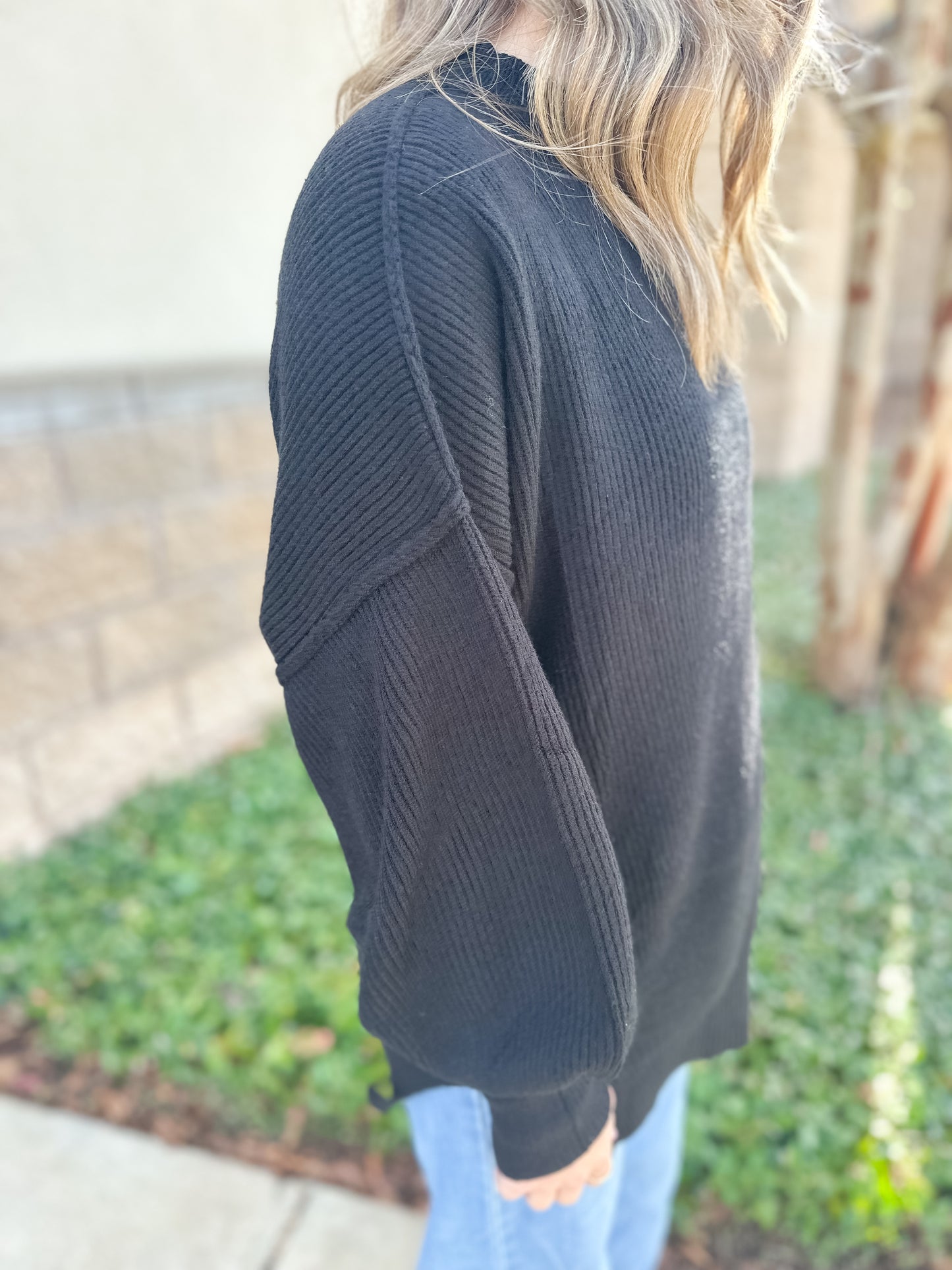 Hunter Ribbed Mock Neck Sweater
