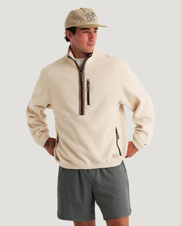 Free Fly Men’s Ashridge Fleece Half Zip - French Oak