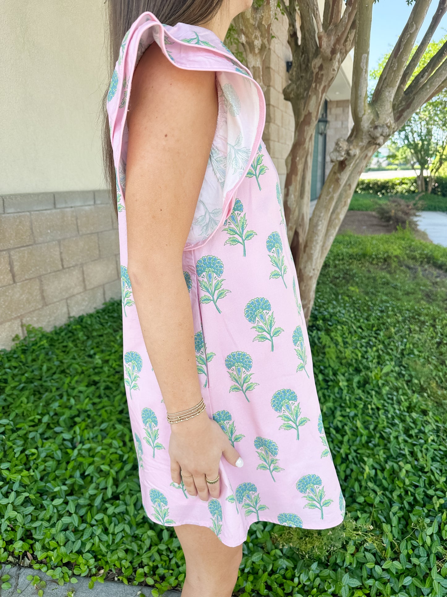 Jenna Frog Button Dress