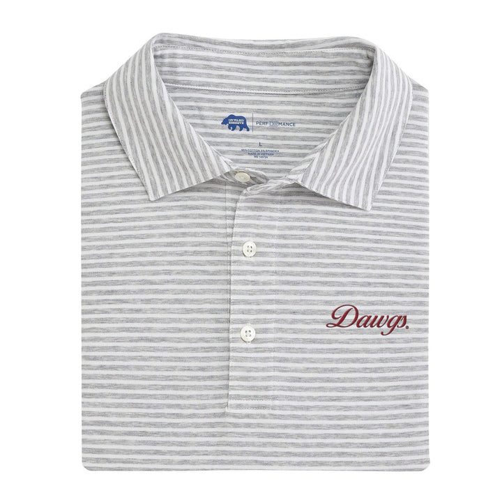 Onward Reserve UGA Dawgs Vintage Script Row Stripe Icon Polo