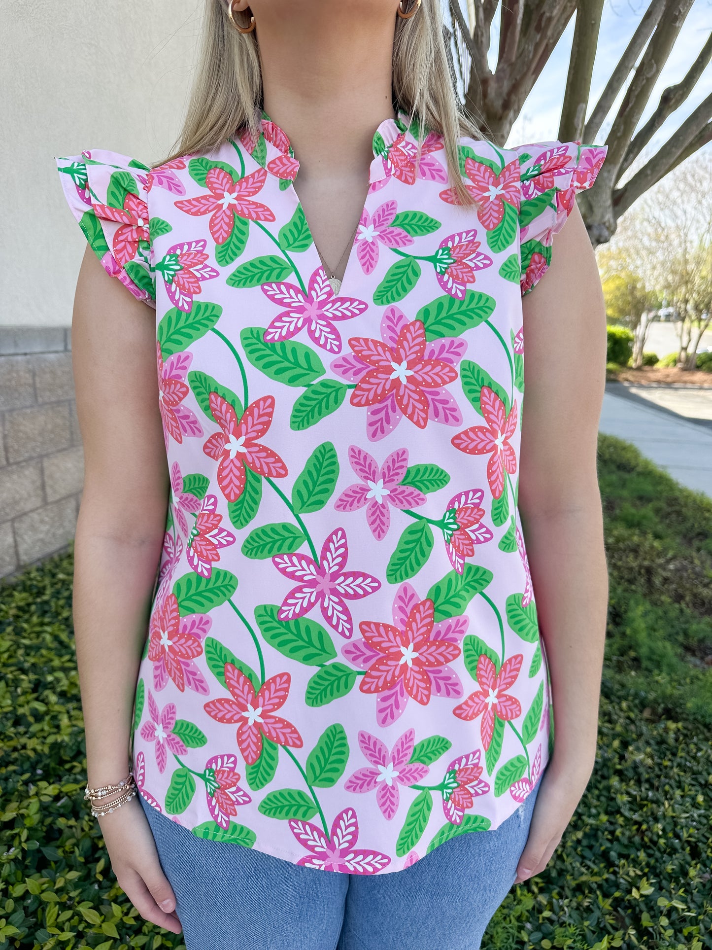 Leigh Top - Island Muse Pink