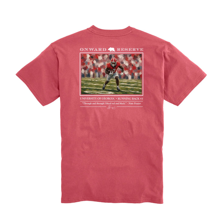 Onward Reserve UGA Nate Frazier S/S Pocket T-Shirt - Washed Red