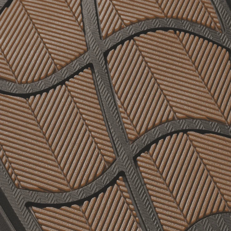 OluKai Men’s Pili Waterproof Leather Sandal - Tan|Dark Java