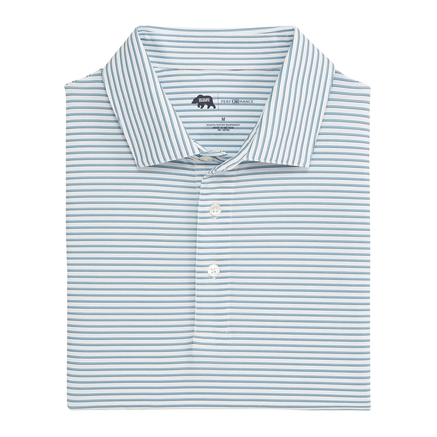Onward Reserve Scout Stripe Performance Polo - Lake