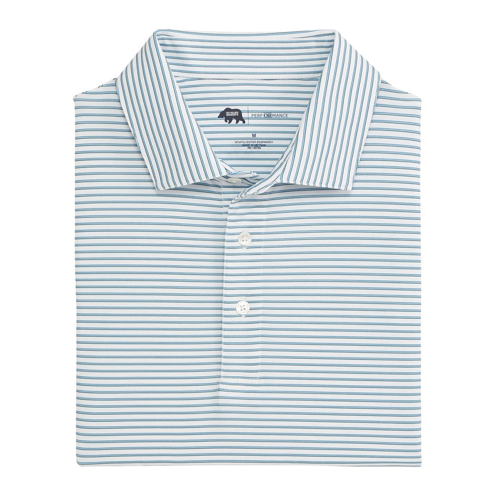 Onward Reserve Scout Stripe Performance Polo - Lake