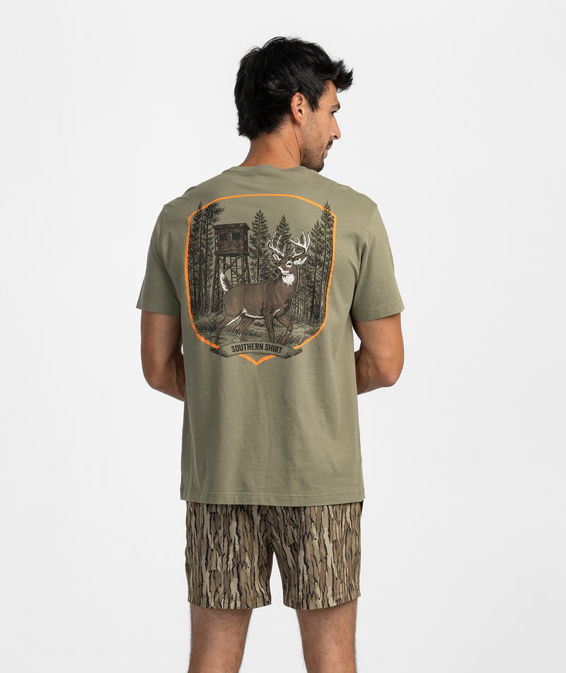SSCO Men’s Bucks Before Dawn S/S T-Shirt - Woodland Olive