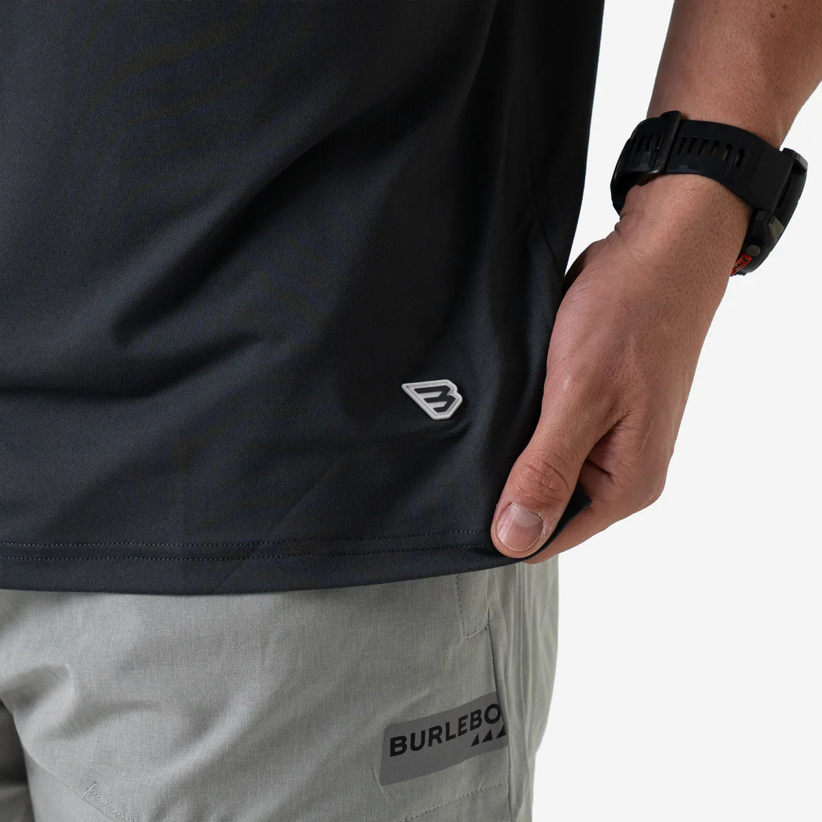 Burlebo Mens S26 Go To Tee - Gun Metal Grey