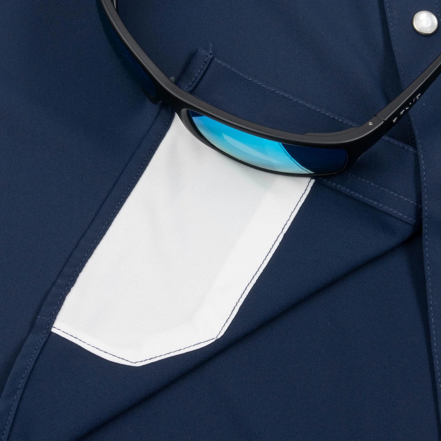 Poncho Men’s “The Del Mar” S/S Regular Shirt - Navy