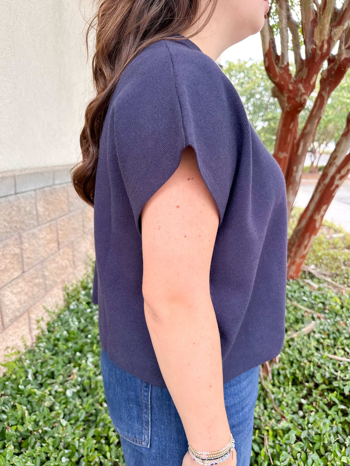 Heather Button Sweater