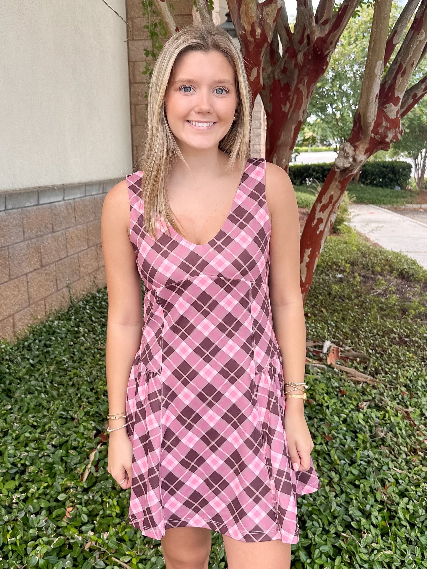 Patricia Plaid Active Dress