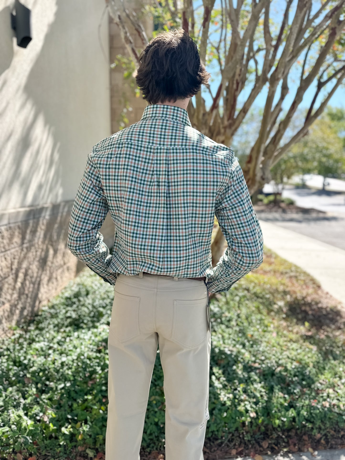 S. Casanova F25 Maxwell Check Button Down - Gentry