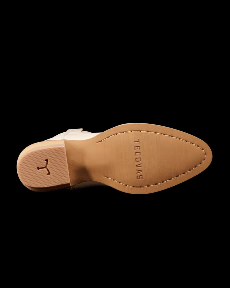 Tecovas Kid The Annie Cowgirl Boot - Bone Cowhide
