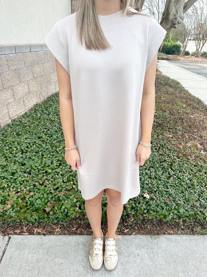 Marty Mini Dress - Almond