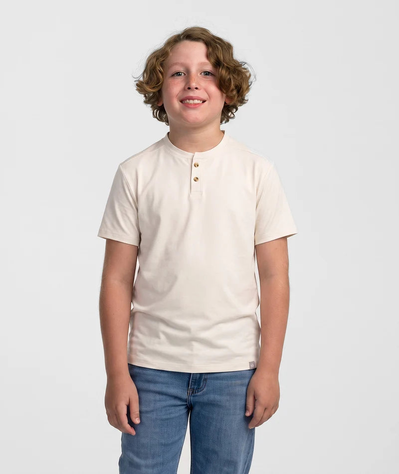 SSCO Youth Max Comfort Henley SS - Oatmeal