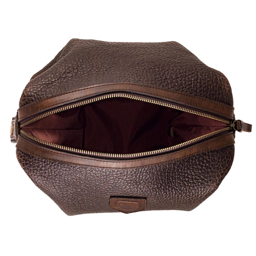 Mission Mercantile Theodore Leather Toiletry Wash Bag