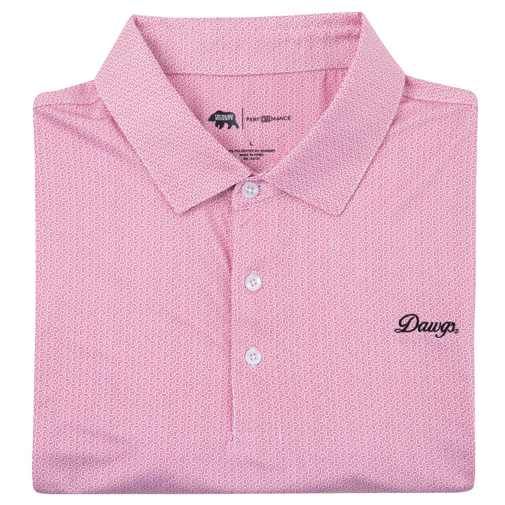 Onward Reserve UGA Vintage G Printed Performance Polo - Dawgs