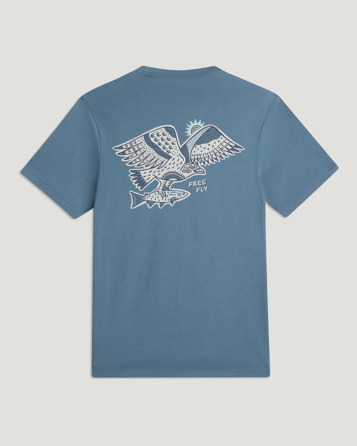 Free Fly Men’s Osprey Catch Tee - Pacific Blue