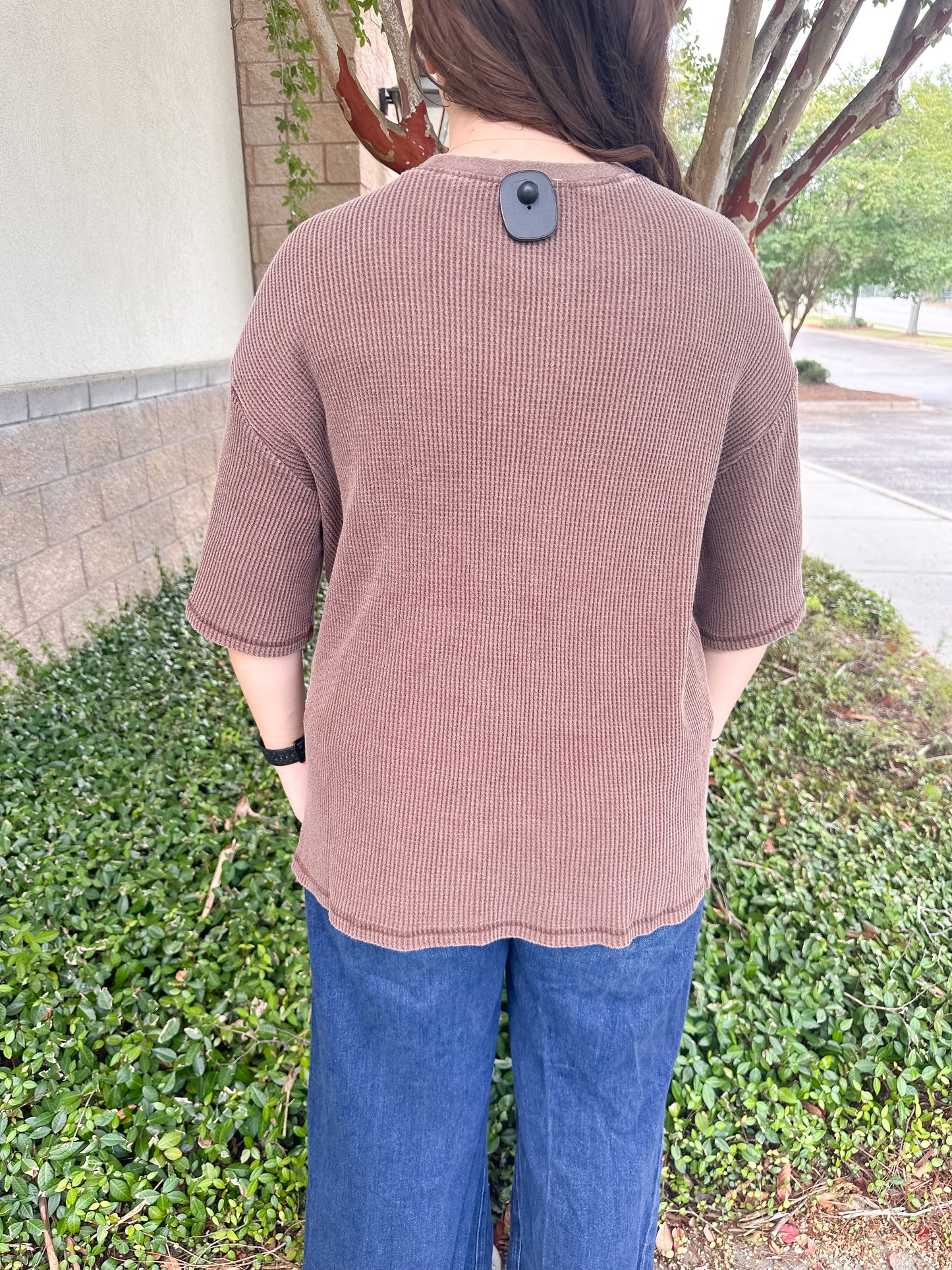 Zelma Waffle Tee