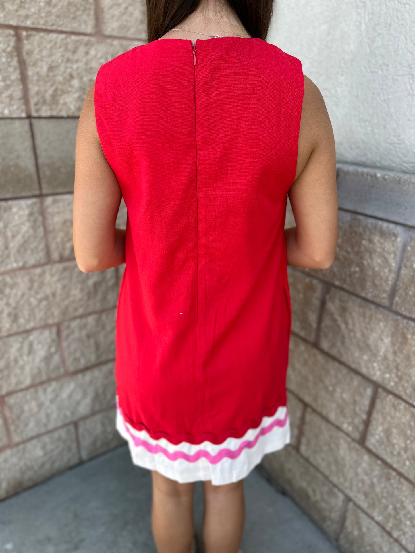 Sawyer Ric-Rac Trim Dress