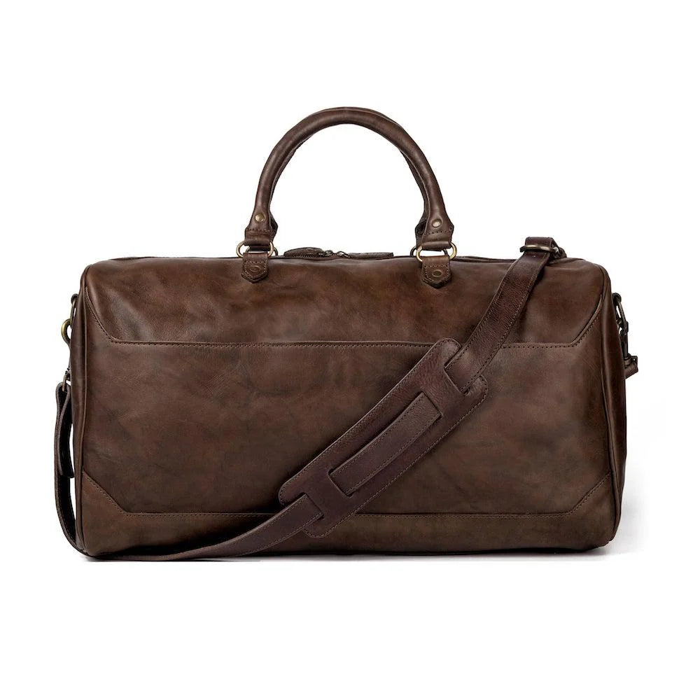 Mission Mercantile Benjamin Leather Duffle Bag - Walnut