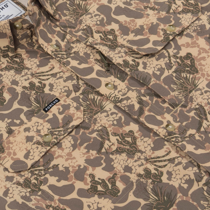 Poncho Men’s “The Albany” S/S Regular Shirt - North Zone Camo