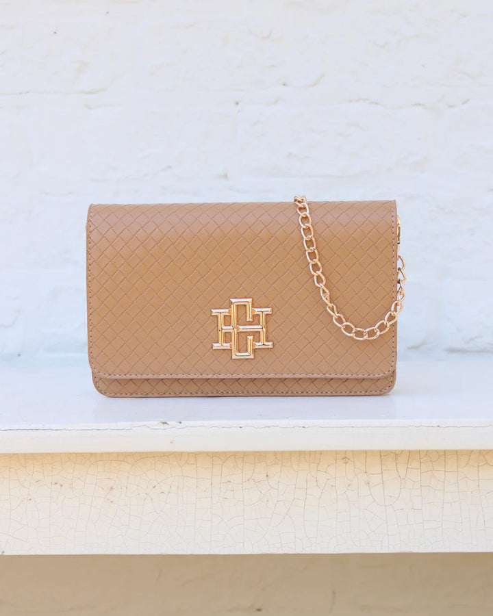 CH Bryn Clutch/Crossbody- Woven Tan