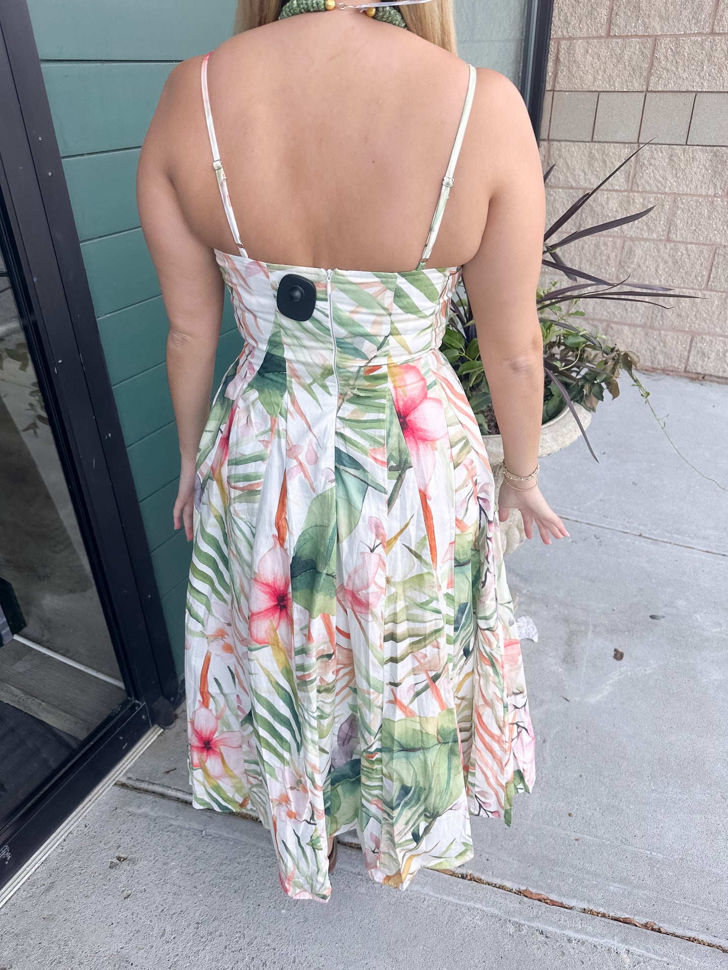 Reagan Tropical Midi Dress